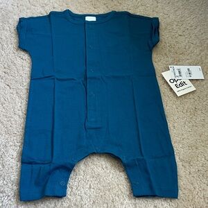 Organic Cotton Teal Kids One Piece